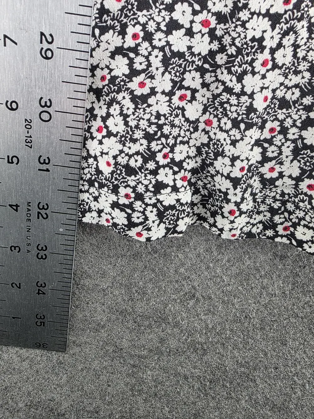 GAP Teen Dress Youth 18-20 Black White Ditsy Floral Long Sleeve Button Front